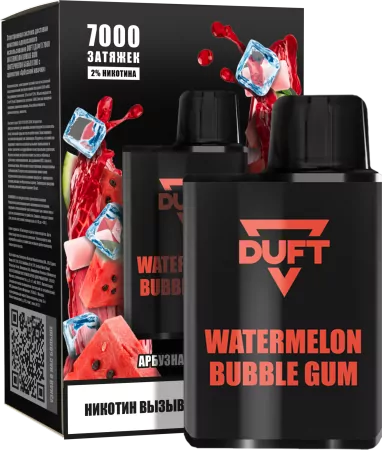 Одноразовая электронная сигарета Duft 7000 Watermelon Bubblegum M